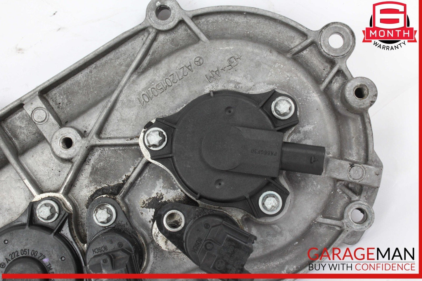 05-13 Mercedes W211 E350 S550 Front Right Engine Timing Chain Cover Plate OEM