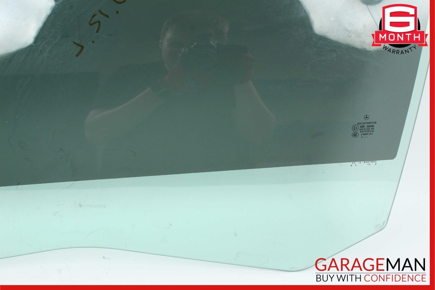 12-14 Mercedes W204 C250 C350 Coupe Front Left Driver Side Door Window Glass OEM