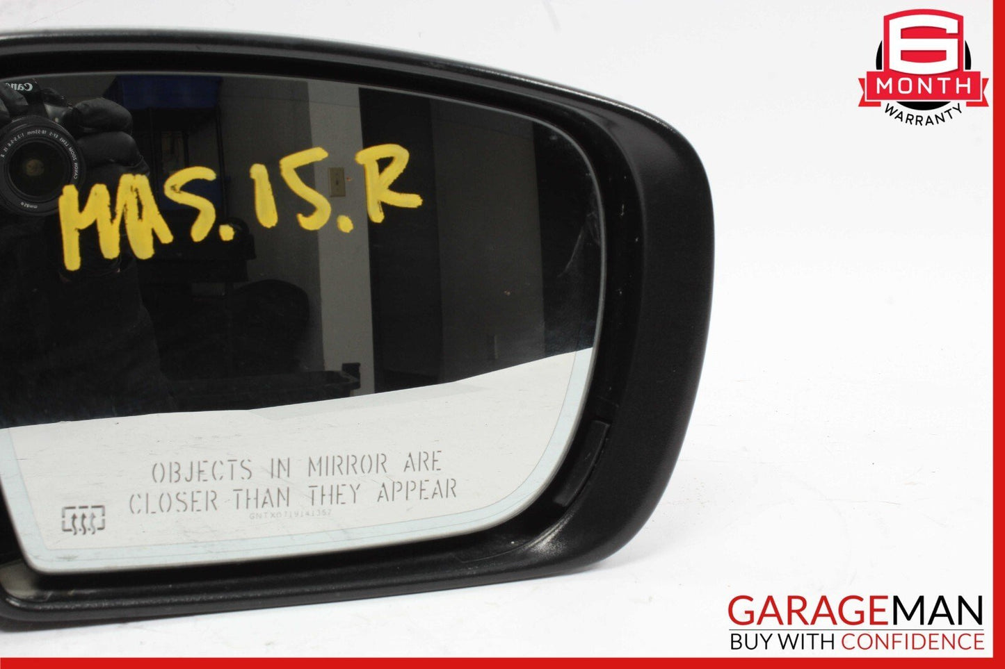 14-17 Maserati Ghibli Front Right Side Mirror Door Rear View Silver/Black OEM