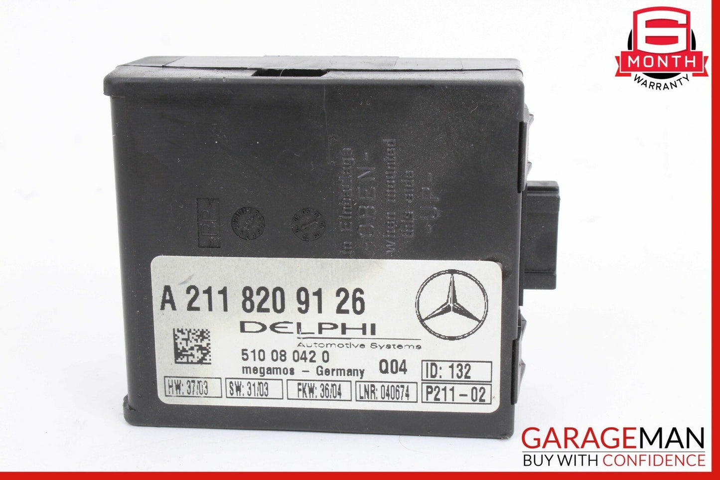 Mercedes SL500 E350 S430 Anti Theft Control Alarm Module 2118209126 OEM