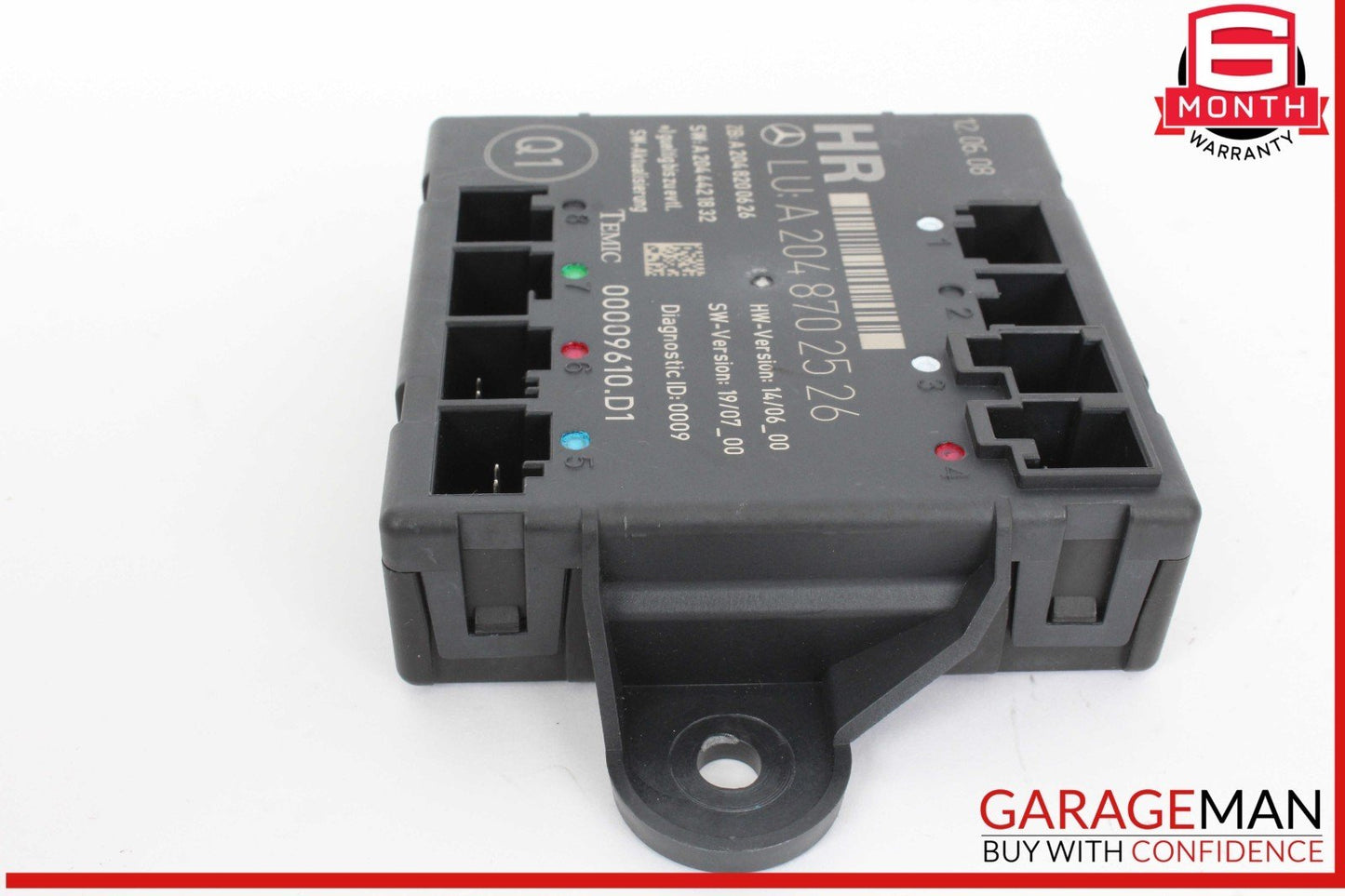 08-18 Mercedes W204 C300 GLK350 C250 Rear Right Side Door Control Module OEM