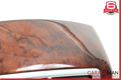 07-13 Mercedes W221 S550 Rear Center Console AC A/C Air Vent Trim Panel Wood OEM
