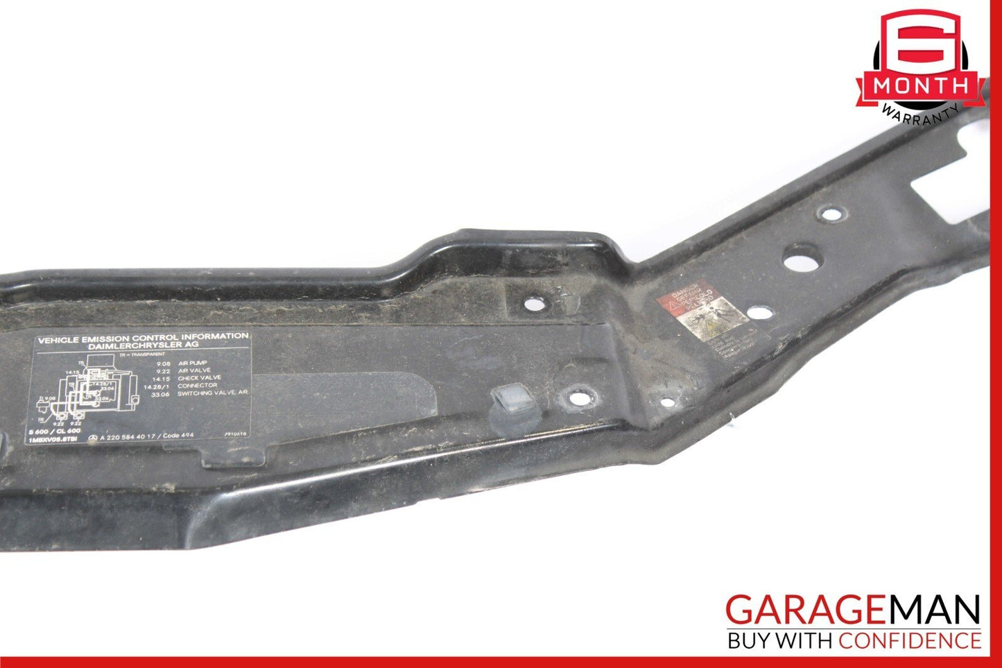 00-06 Mercedes W215 CL600 Top Radiator Core Support Headlight Bracket Frame OEM