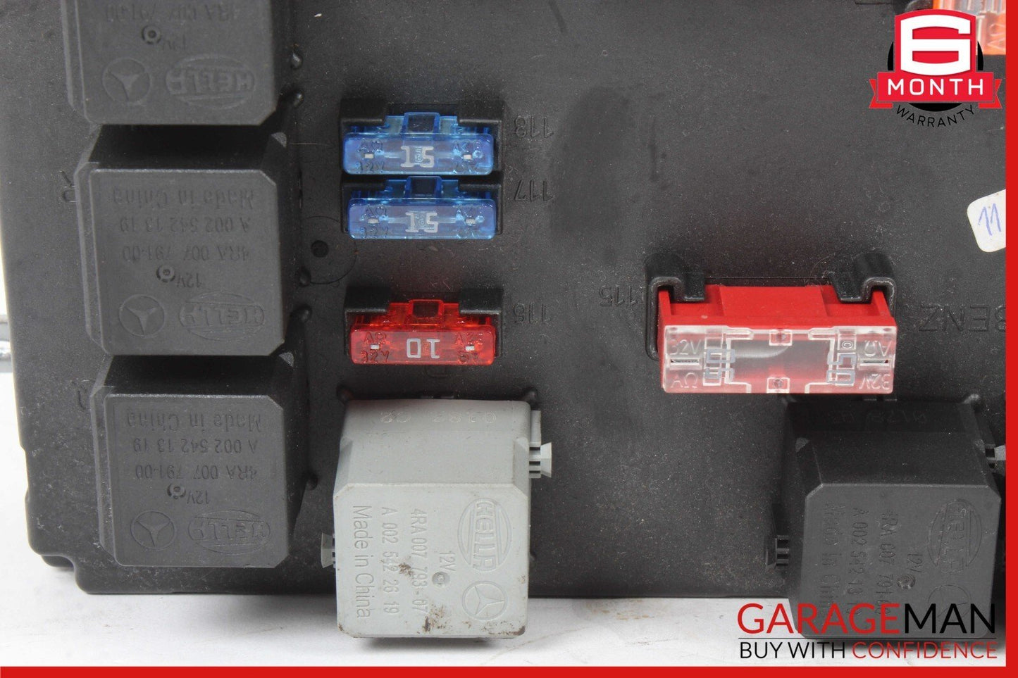 10-13 Mercedes W221 S400 S550 S65 AMG Rear Sam Fuse Box Relay Module Control OEM