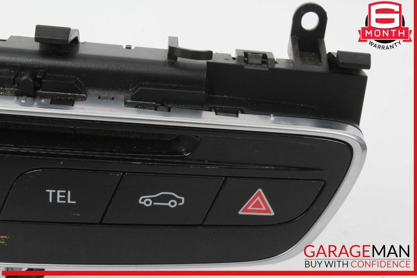15-18 Mercedes W205 C300 Center Dashboard Hazard Control Switch w/ Clock Assy