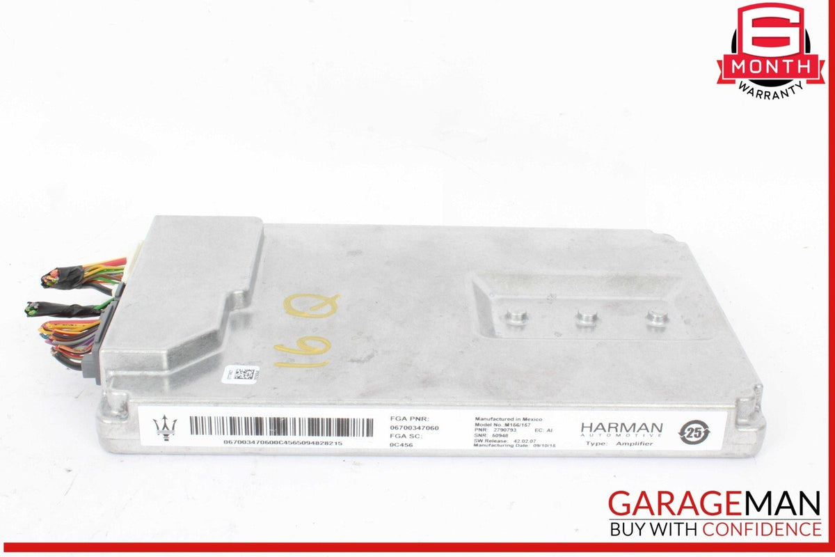 14-17 Maserati Quattroporte Audio Stereo Radio Amplifier AMP 670034706 OEM