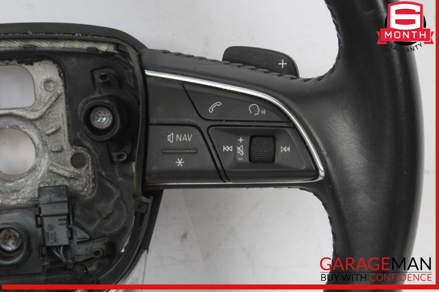 17-19 Audi A4 Allroad Front Left Driver Side Steering Wheel w/ Paddle Shifters