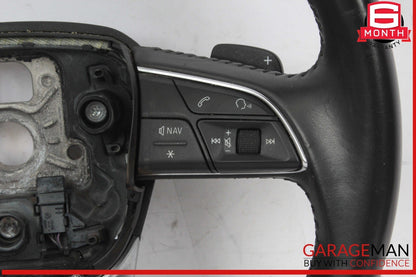 17-19 Audi A4 Allroad Front Left Driver Side Steering Wheel w/ Paddle Shifters