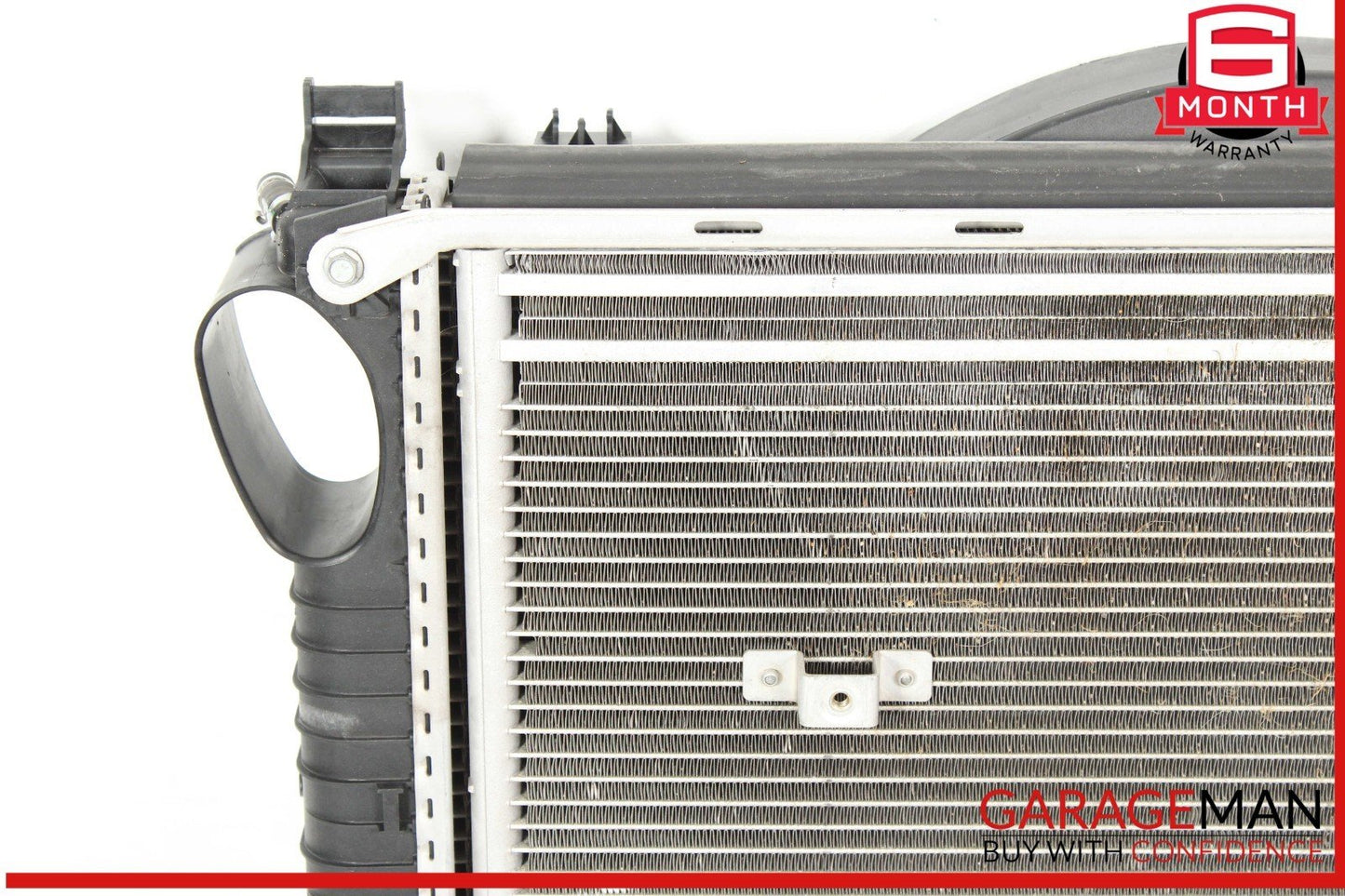 03-06 Mercedes R230 SL500 Engine Motor Cooling Radiator Fan Shroud A/C Condenser