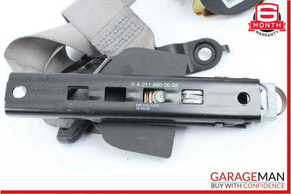 03-06 Mercedes W211 E500 Front Right Seat Belt Seatbelt Retractor Assembly Gray