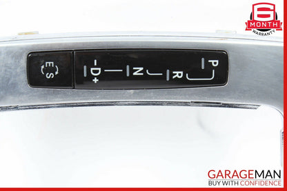 08-14 Mercedes W204 C300 R350 Center Console Shift Shifter Bezel Trim Silver