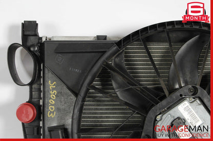 03-06 Mercedes R230 SL500 Engine Motor Cooling Radiator Fan Shroud A/C Condenser
