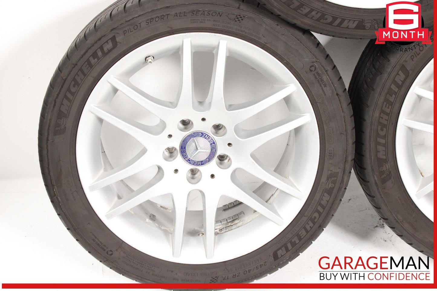 05-11 Mercedes R171 SLK300 17" Complete Wheel Tire Rim Set of 4 Pc OEM
