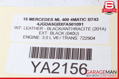 12-19 Mercedes W166 ML400 GL450 GLE350 Rear Right Side Door Control Module OEM