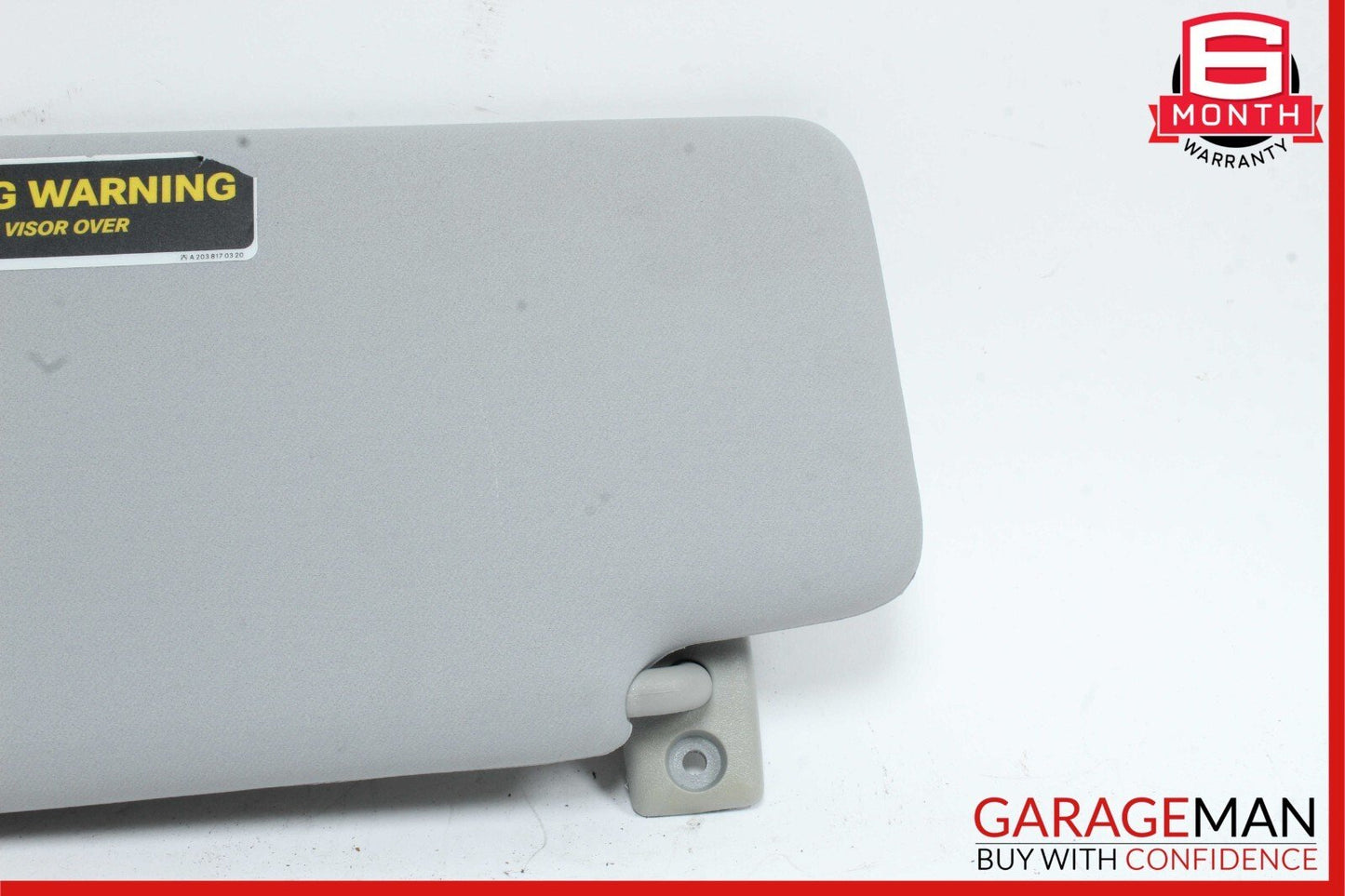 01-07 Mercedes W203 C240 C32 AMG Front Right Side Sunvisor Sun Visor Grey OEM