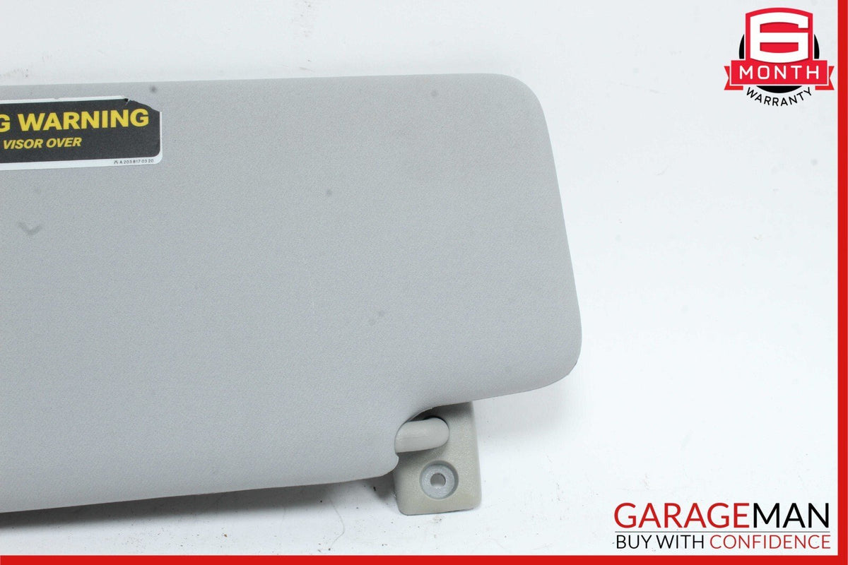 01-07 Mercedes W203 C240 C32 AMG Front Right Side Sunvisor Sun Visor Grey OEM