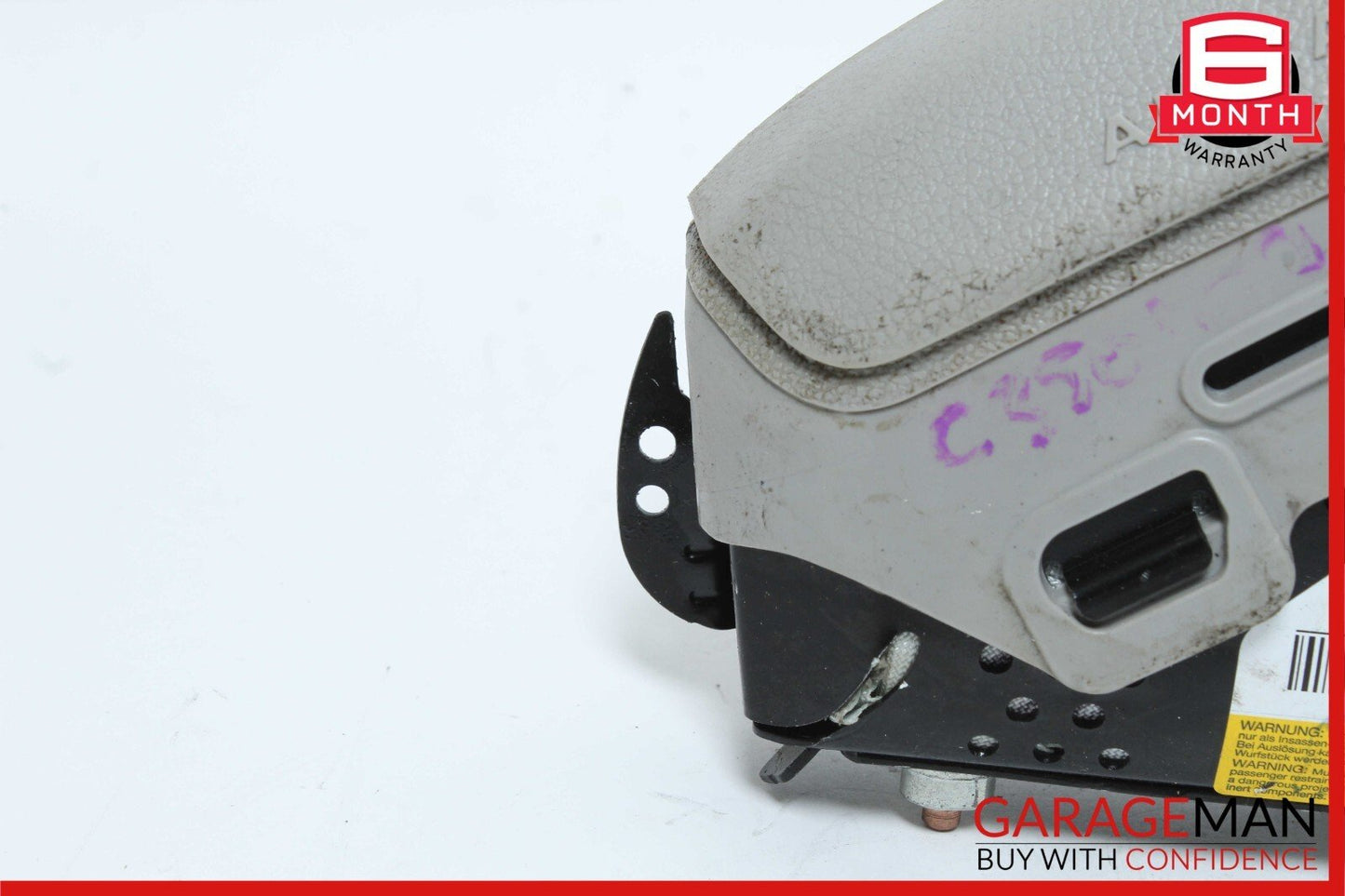 08-15 Mercedes W204 C350 GLK350 Right Side Lower Seat Airbag Air Bag Gray OEM