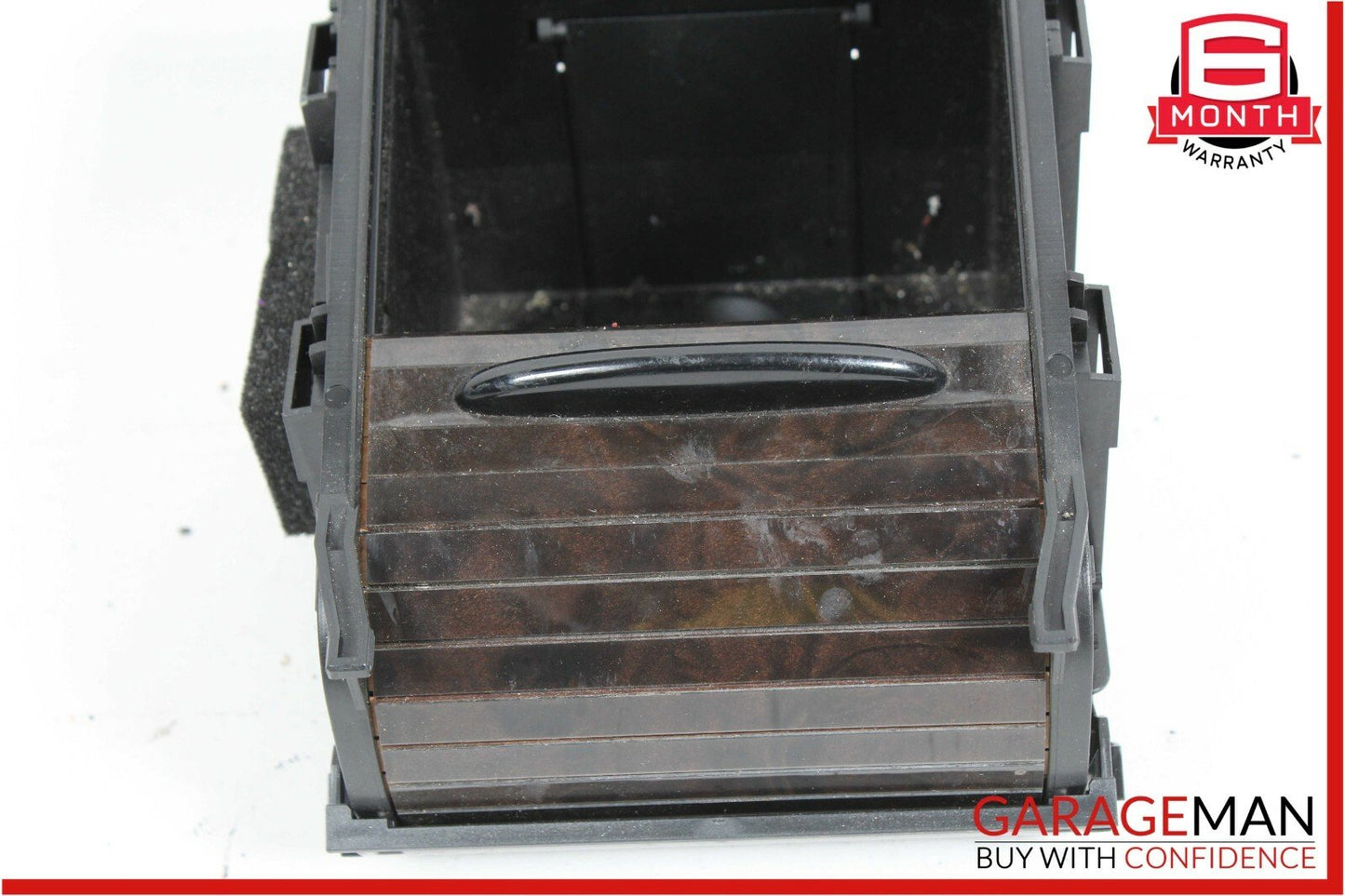 06-11 Mercedes W219 CLS500 Rear Center Console Cupholder Armrest Storage Wood