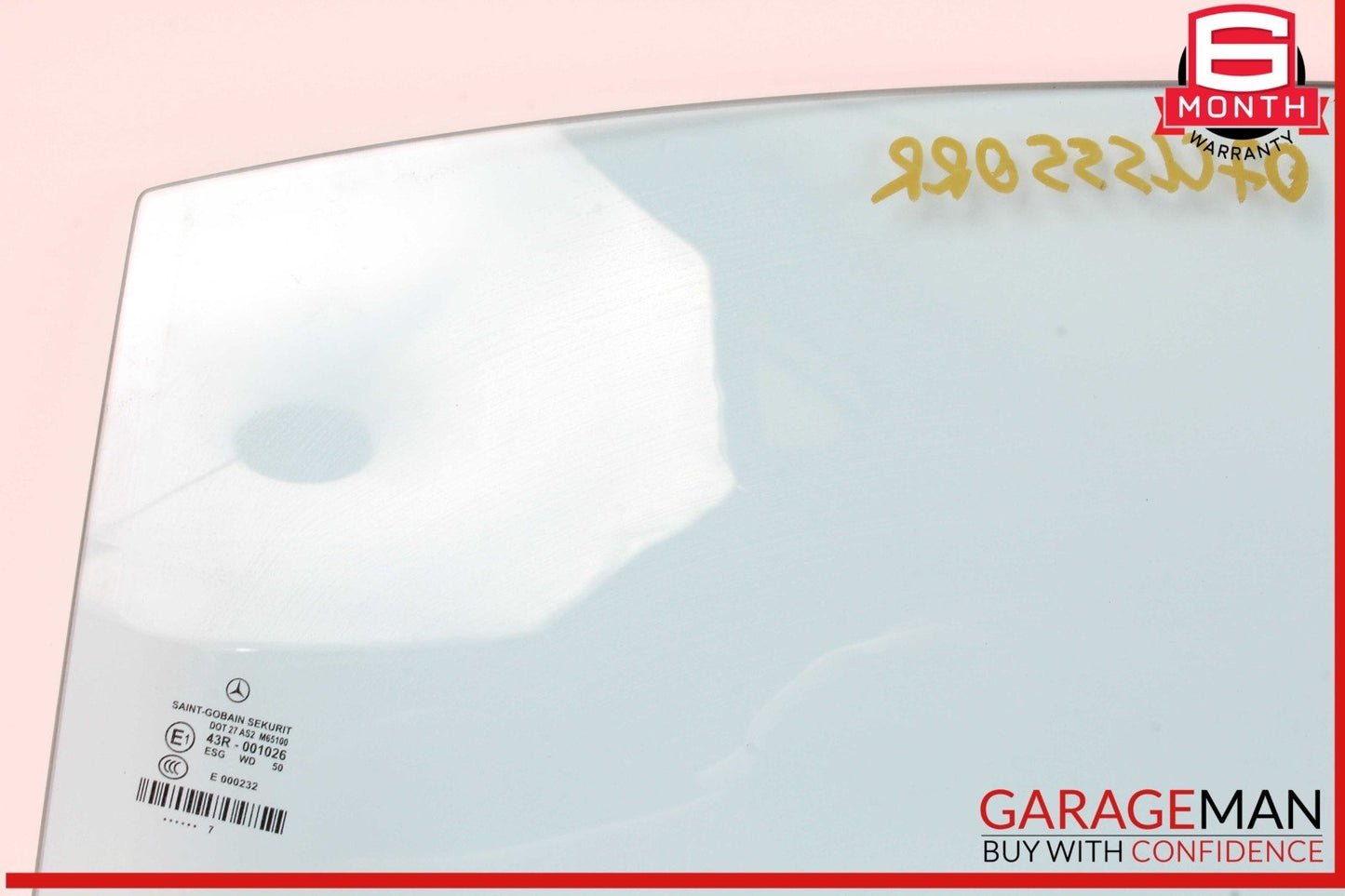 06-11 Mercedes W219 CLS550 CLS500 Rear Right Passenger Side Door Window Glass