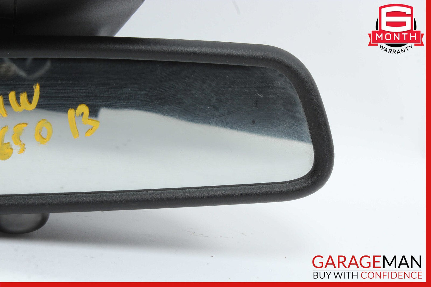 13-19 BMW 650i F06 Interior Rear View Mirror Black OEM