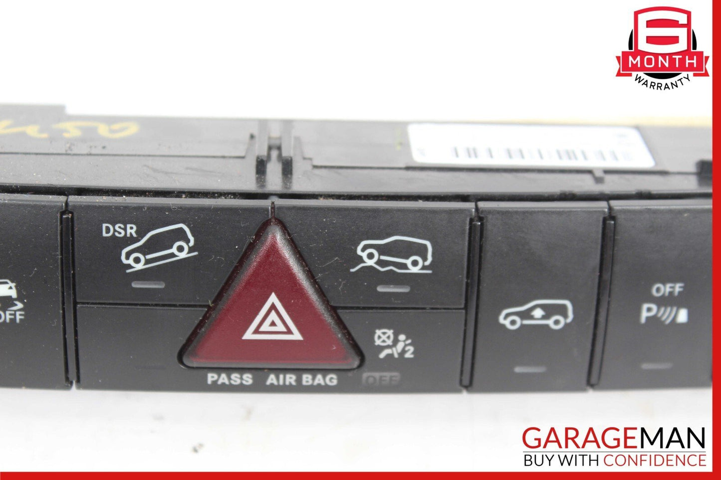 06-12 Mercedes R350 GL450 Dash Dashboard Hazard Heated Seats ESP Control Panel
