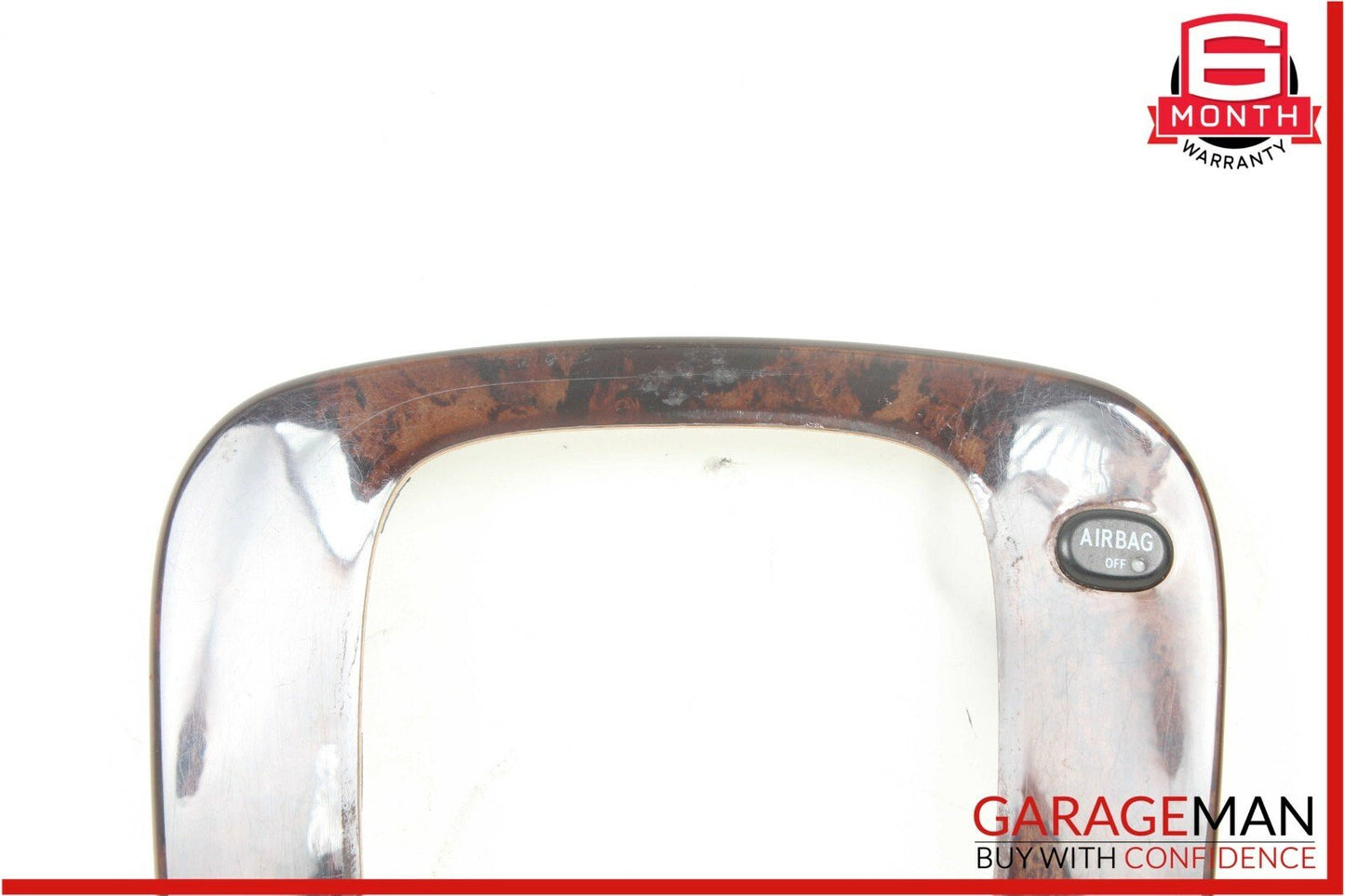00-06 Mercedes W220 S500 S55 AMG Center Console Shift Shifter Trim Bezel Wood