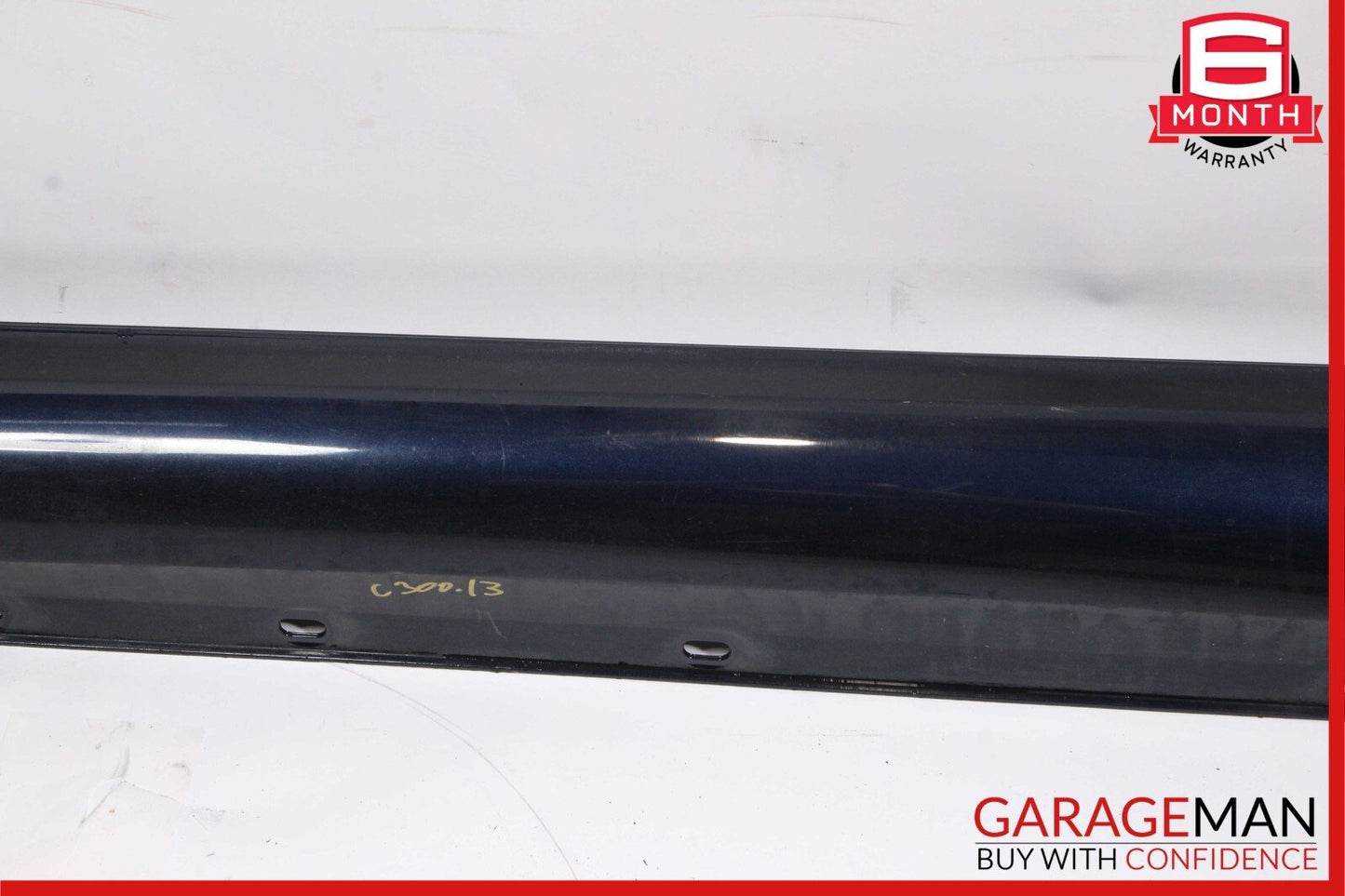 08-14 Mercedes W204 C250 AMG Sport Left Side Skirt Rocker Moulding Panel Blue