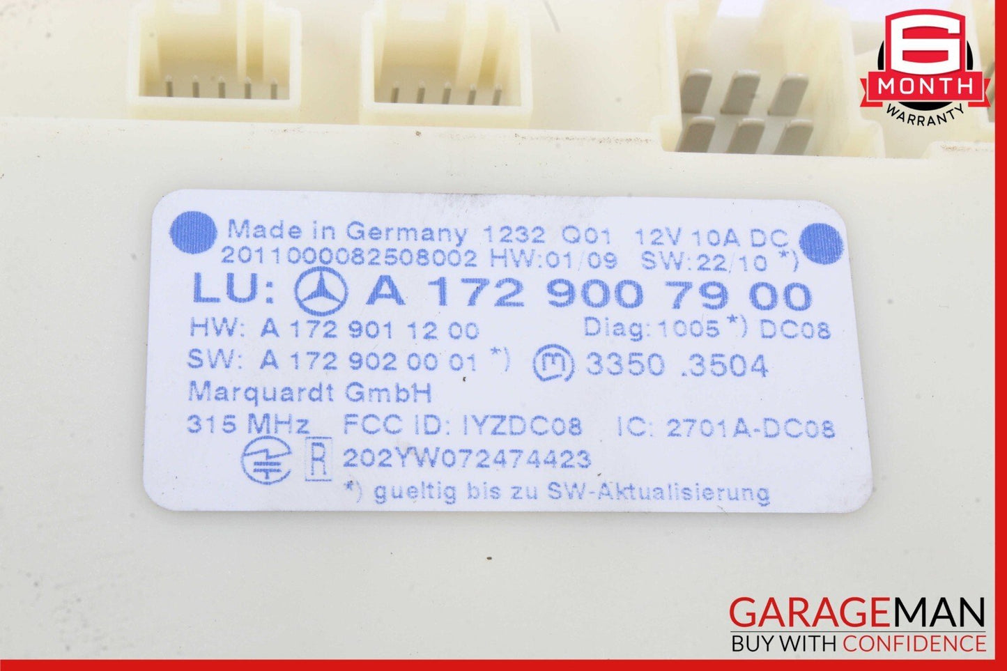 08-16 Mercedes SLK250 E550 CLS550 Keyless Go Entry Control Module 1729007900 OEM