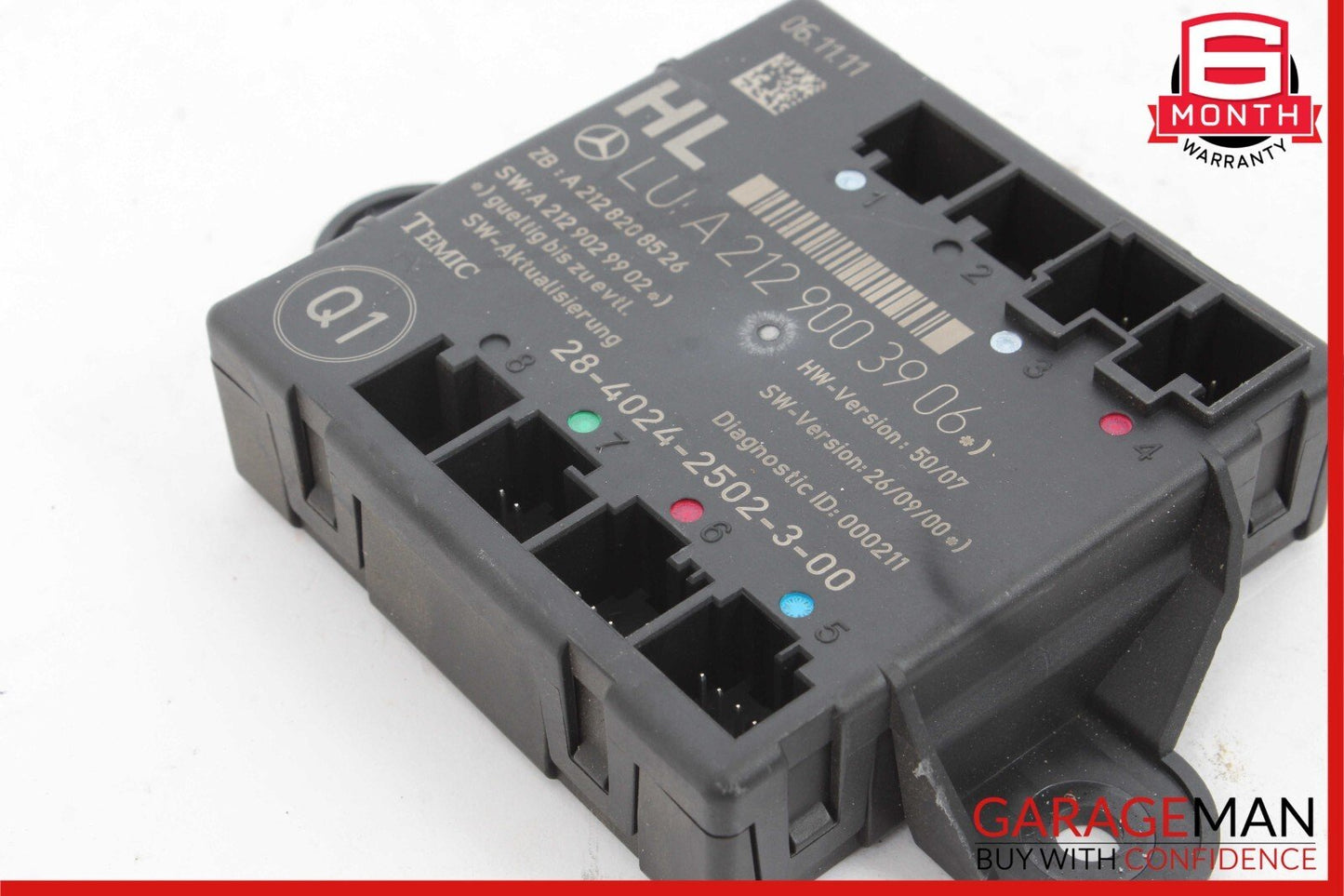 08-18 Mercedes E350 C250 C300 CLS400 Rear Left Side Door Control Module Unit
