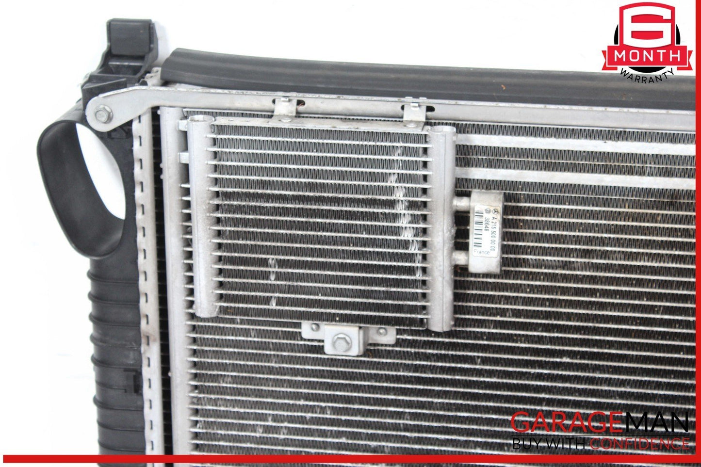 03-08 Mercedes R230 SL500 Engine Radiator A/C AC Air Condenser Oil Cooler Assy
