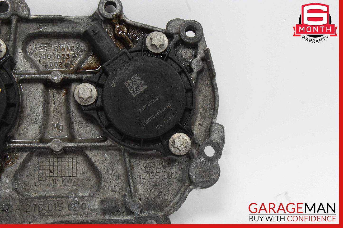 12-18 Mercedes W212 E350 Front Left or Right Engine Timing Chain Cover Plate OEM