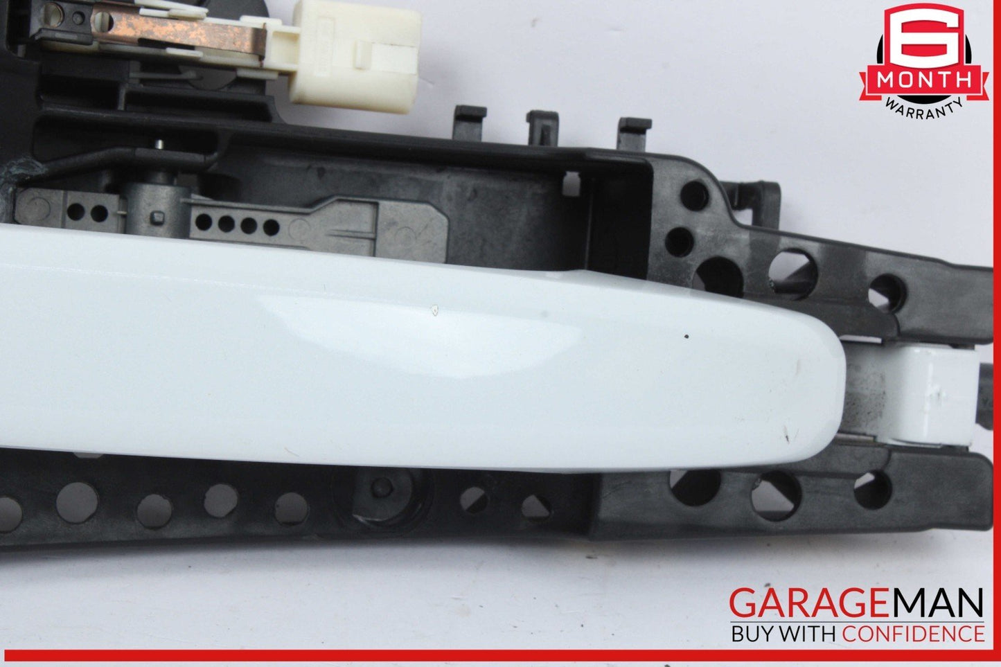 09-16 Audi A5 A4 Front Left Driver Side Exterior Door Handle White 8T1837885B