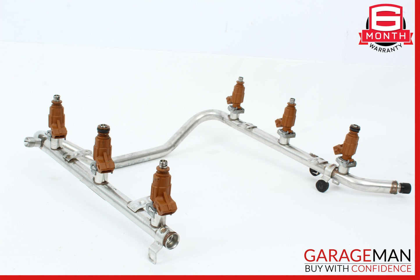 03-06 Mercedes W163 ML350 S350 Fuel Injection Rail Line w/ Injectors OEM