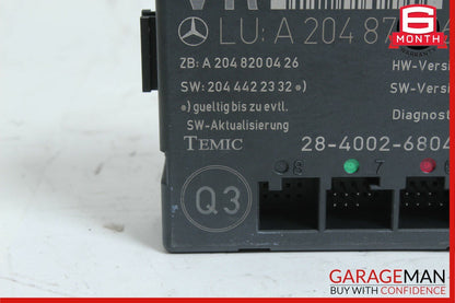 09-15 Mercedes X204 GLK350 Front Right Passenger Side Door Control Module Unit