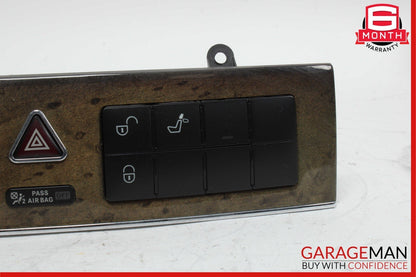 05-07 Mercedes W203 C230 C55 Dash Door Lock Hazard Light Control Switch Walnut