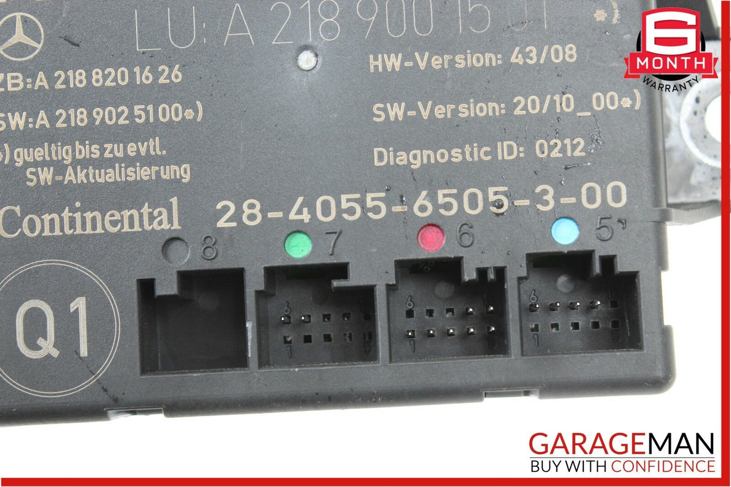 08-14 Mercedes W204 C250 C350 Rear Right Door Control Module 2189001501 OEM