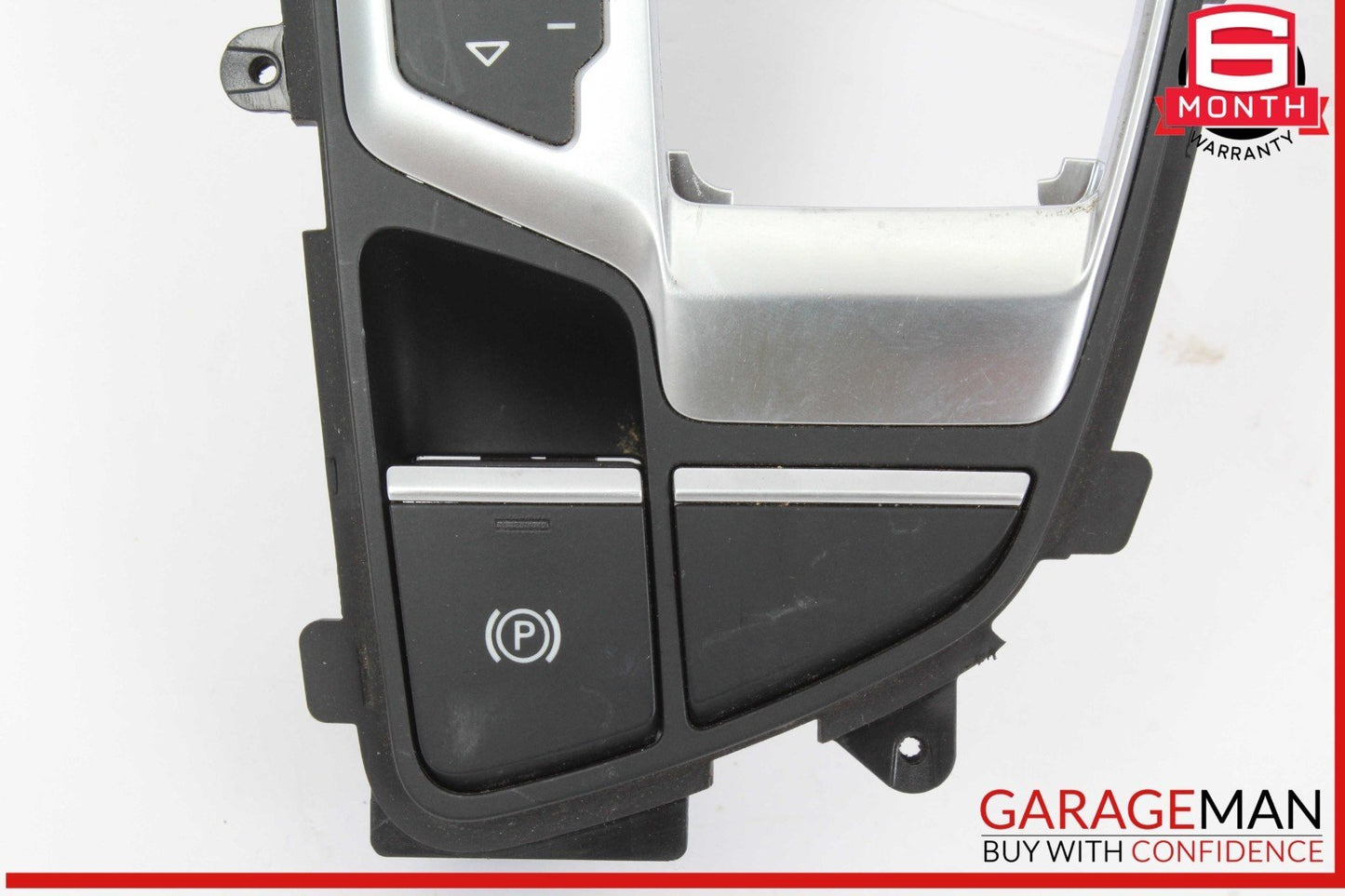17-19 Audi Q7 Gear Shift Shifter Trim Cover Panel w/ Parking Brake Switch OEM