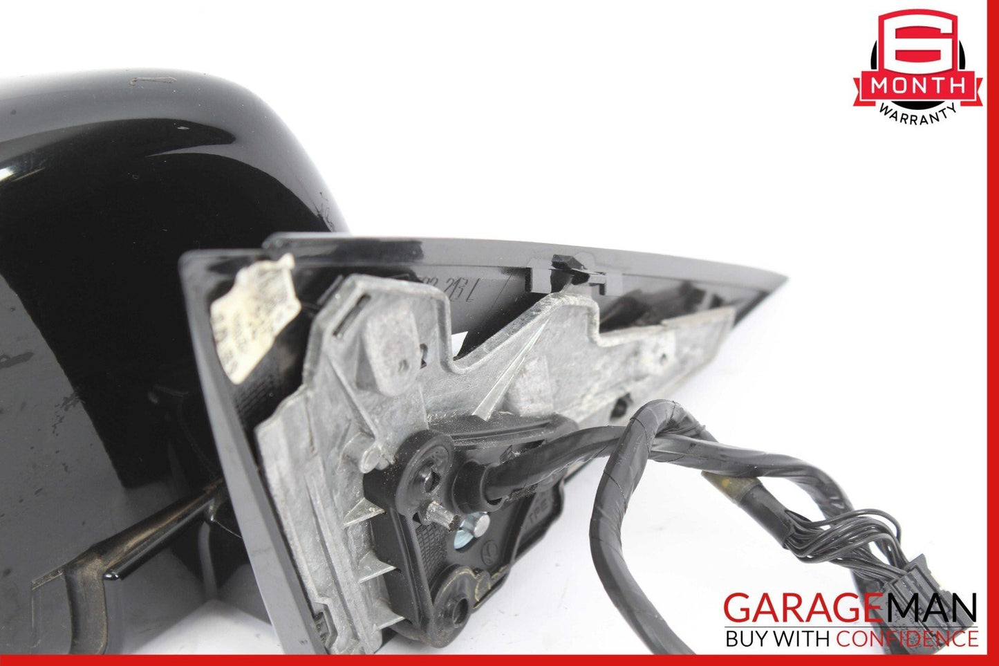 10-13 Mercedes W221 S400 S600 Front Left Side Mirror Door Rear View Black OEM