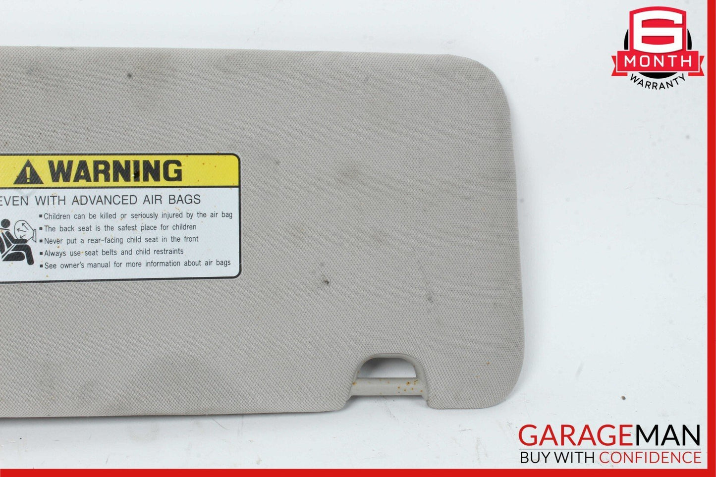 19-21 Genesis G70 Front Left Driver Side Sun Visor Shade Gray OEM
