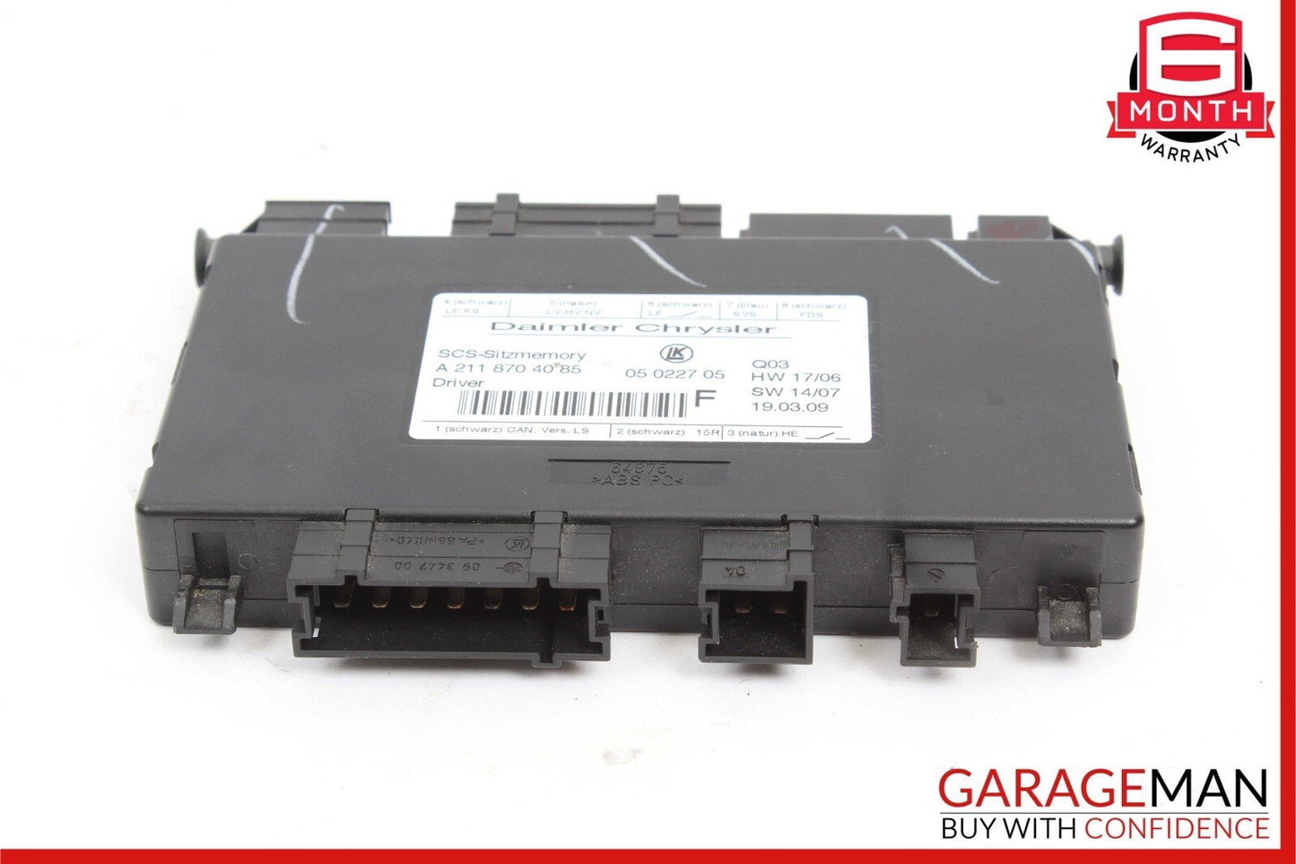 03-12 Mercedes X164 GL450 SLK280 E350 Front Left Side Seat Control Module OEM