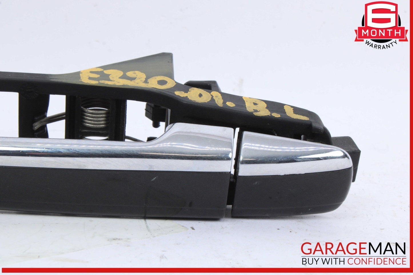 96-02 Mercedes W210 E320 E420 Rear Left Exterior Door Handle Black OEM