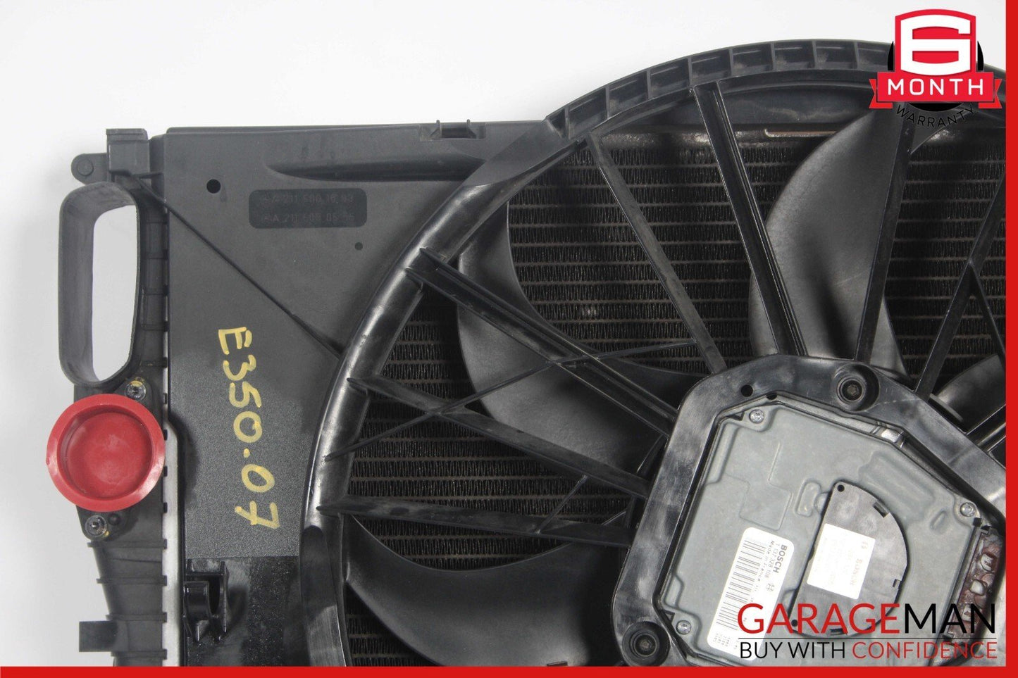 03-09 Mercedes E350 CLS500 Engine Motor Cooling Fan Radiator A/C  Condenser Assy