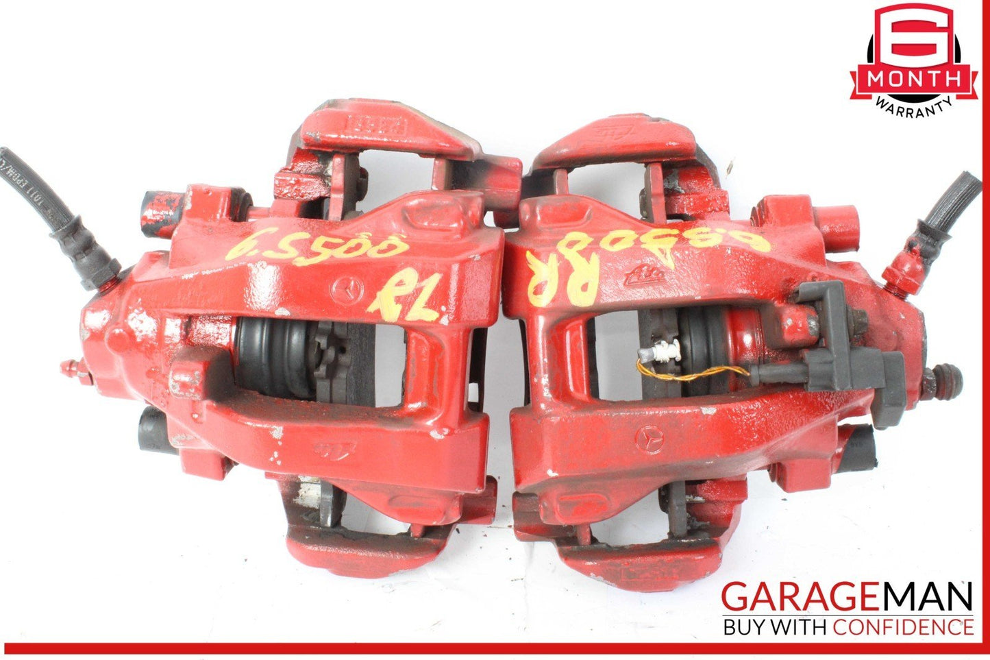 03-06 Mercedes W220 S500 4MATIC Rear Left & Right Side Brake Calipers Set OEM