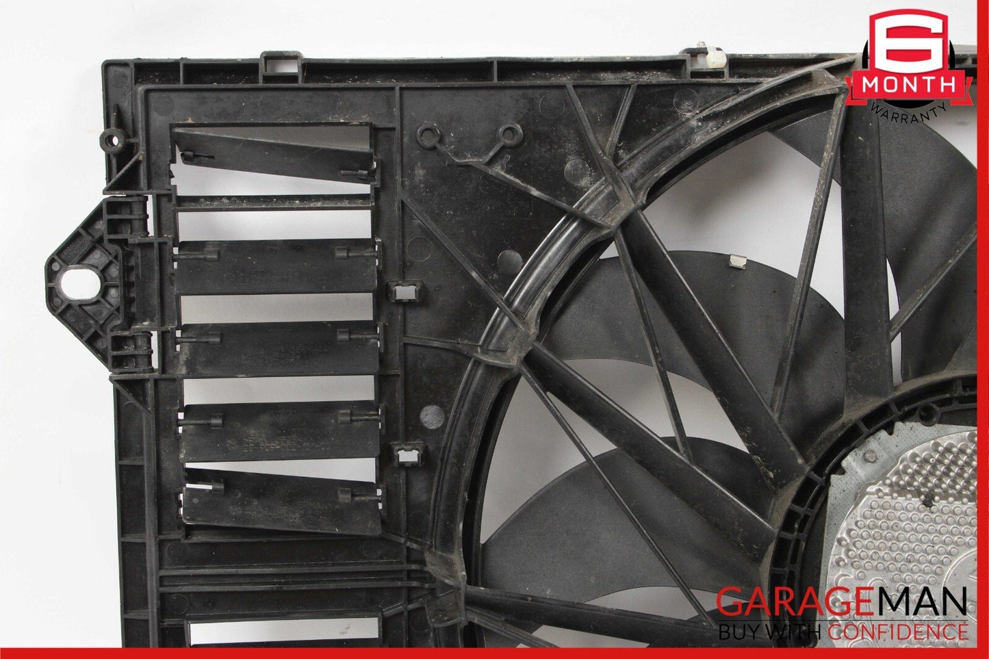 10-16 Porsche Panamera 970 4.8L Radiator Engine Electric Cooling Fan Shroud Assy