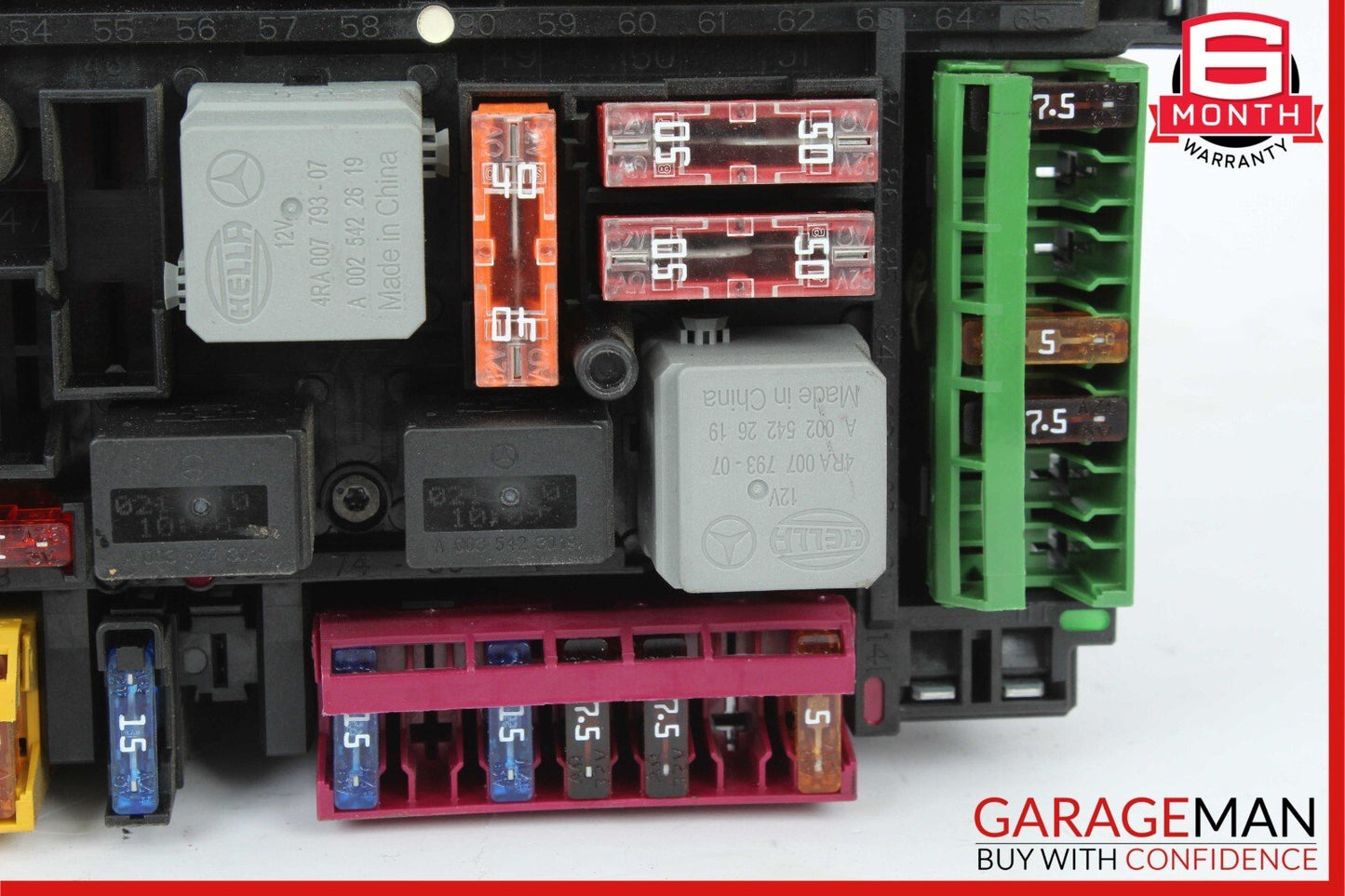 10-11 Mercedes W212 E350 E550 Rear SAM Module Fuse Box Relay 2129004001 OEM