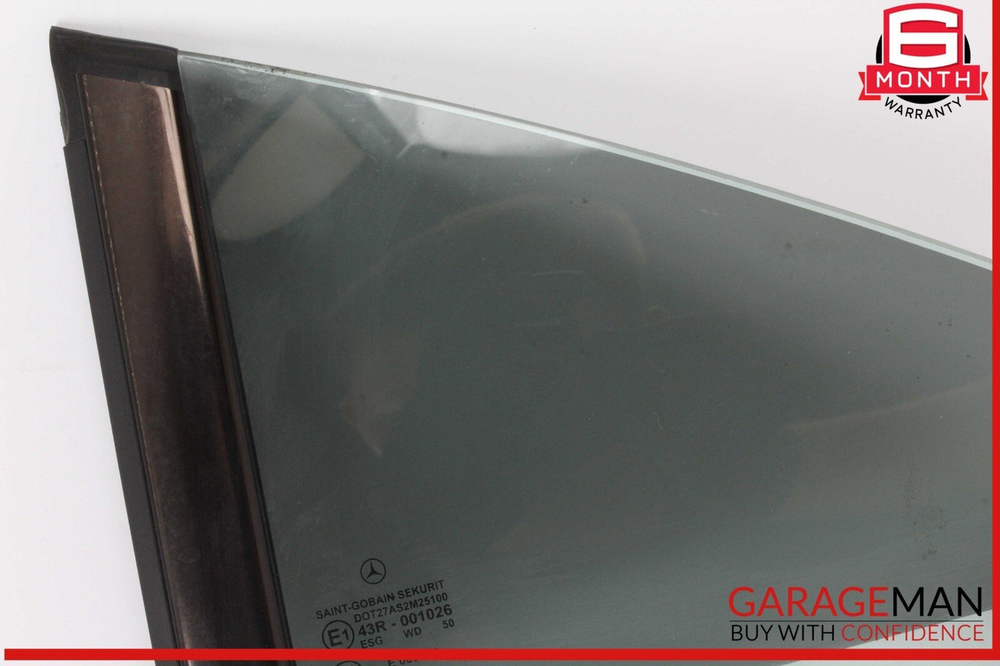 12-18 Mercedes W218 CLS550 Rear Left Driver Side Quarter Door Window Glass OEM