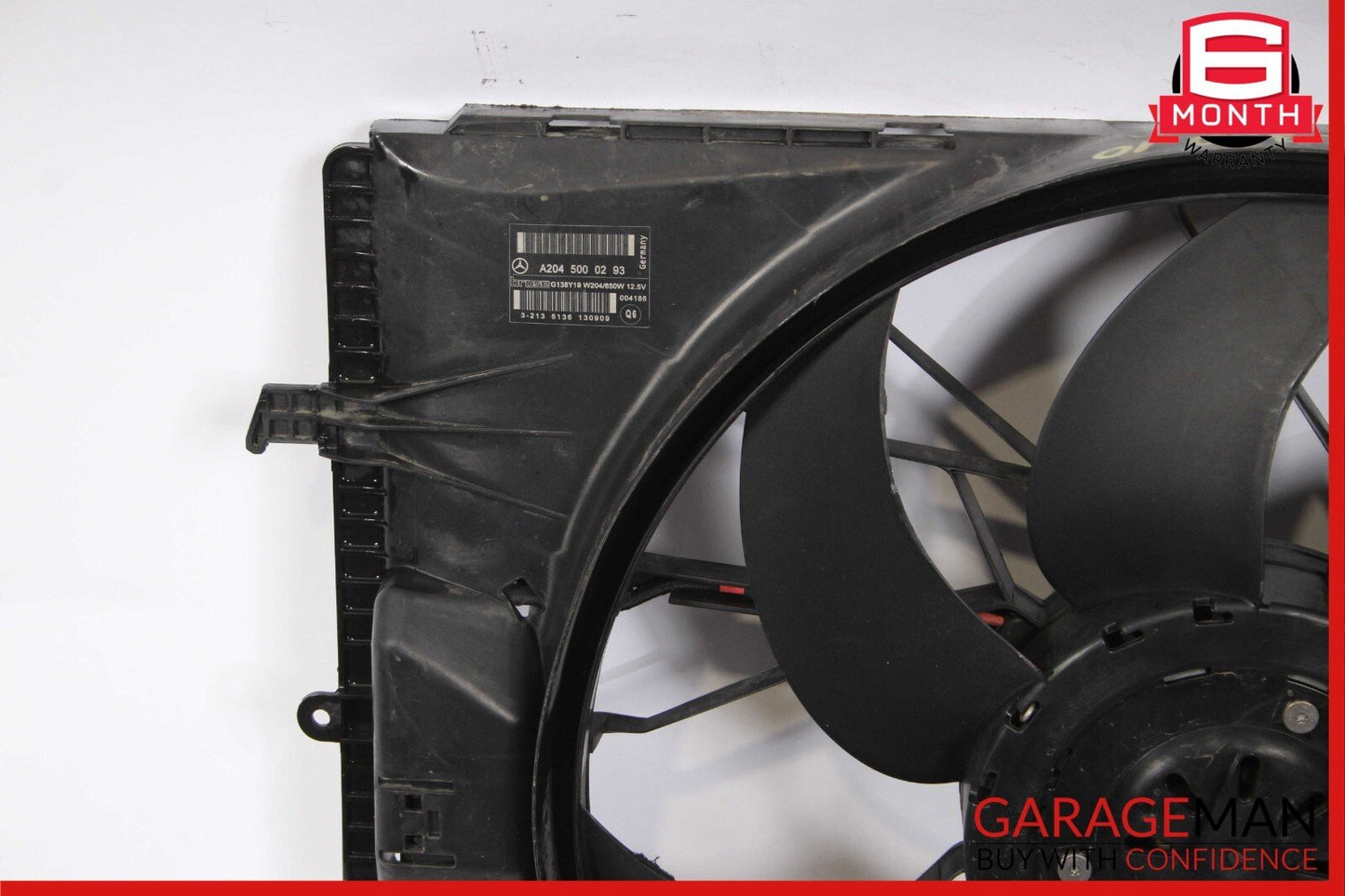 08-16 Mercedes W204 C300 E350 Engine Radiator Cooling Fan Motor Shroud Assy