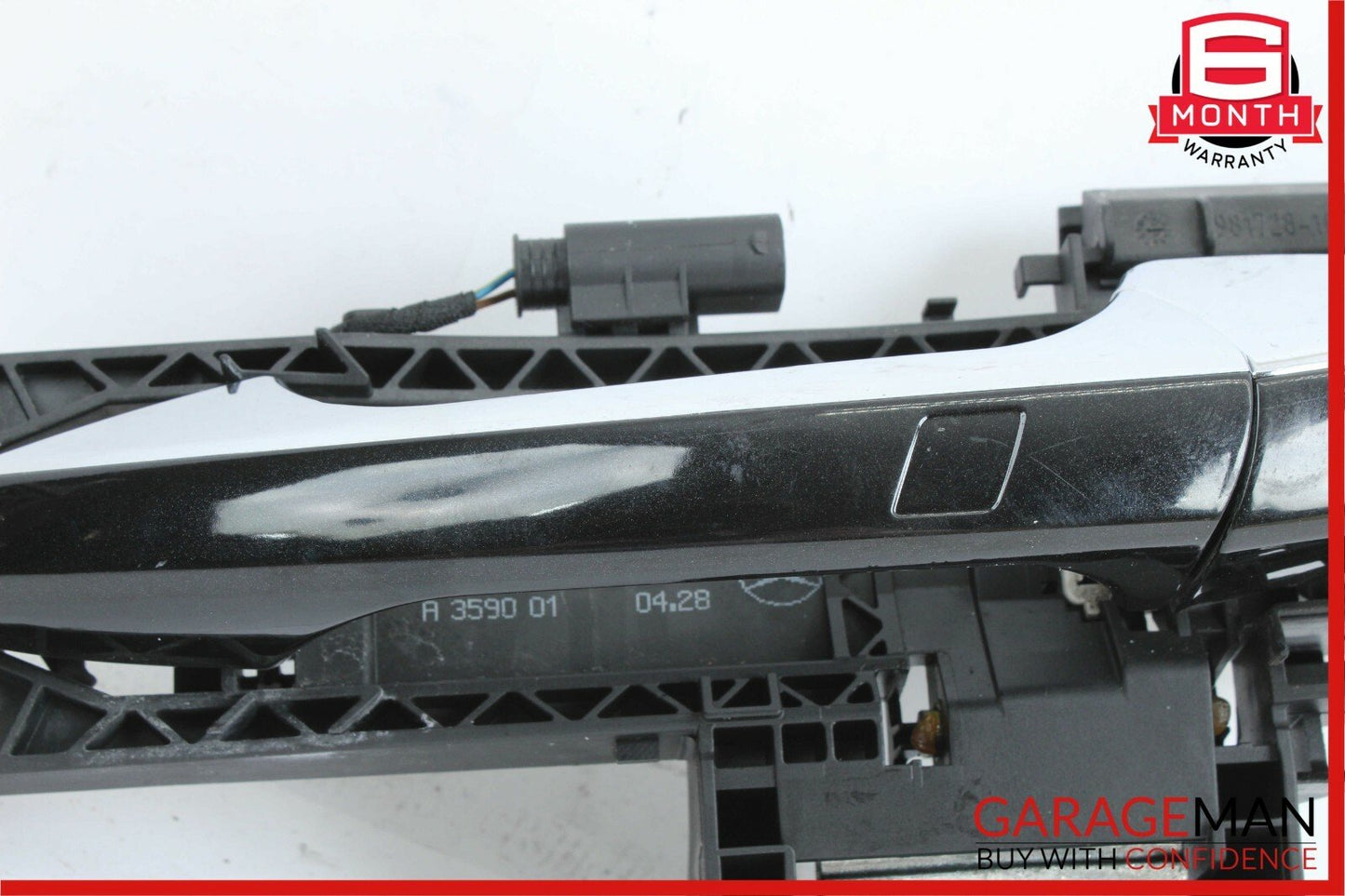12-14 Mercedes W204 C300 C250 Rear Left Side Exterior Door Handle Black OEM
