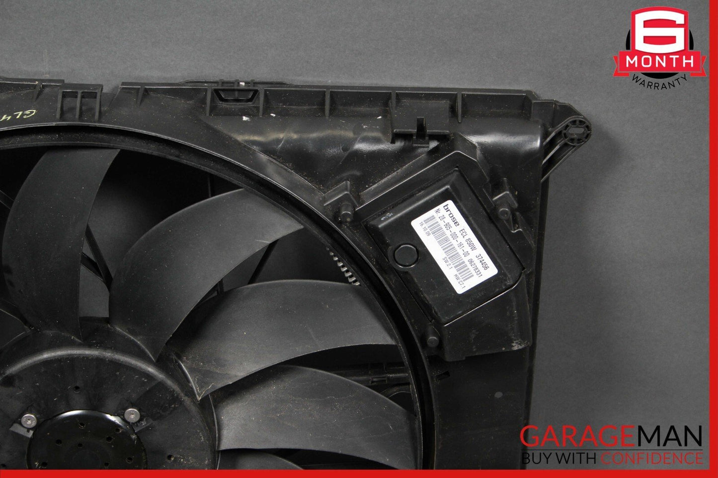 06-12 Mercedes X164 GL450 Engine Motor Radiator Cooling Fan Shroud Assembly OEM