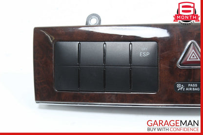 05-09 Mercedes W209 CLK500 C320 Hazard Light Door Lock Control Panel OEM